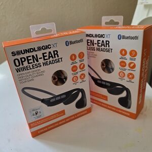 Black Open-Ear Wireless Headset